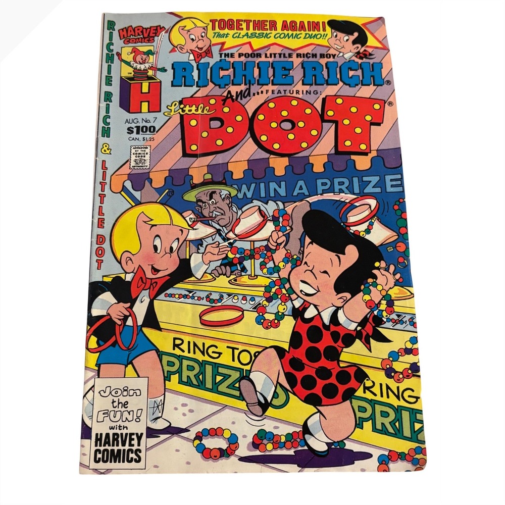 Richie Rich Comic Book Lot Harvey Comics No 7 Little Dot No 239‎ Poor Little Boy